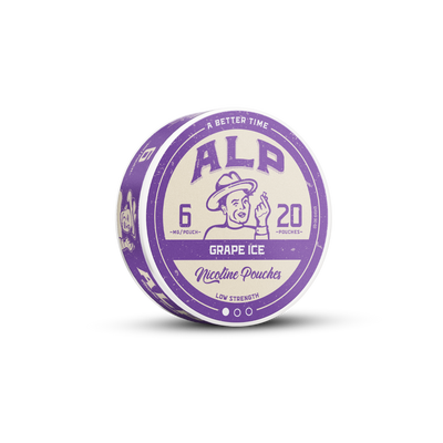 ALP Grape Ice nicotine pouches 6mg tin