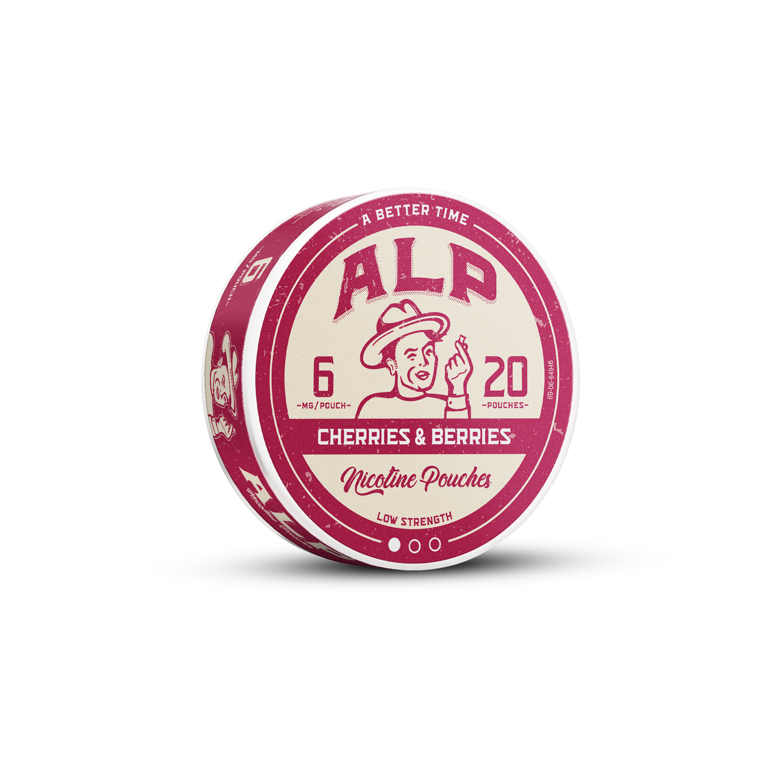 ALP Cherries & Berries nicotine pouches 6mg tin