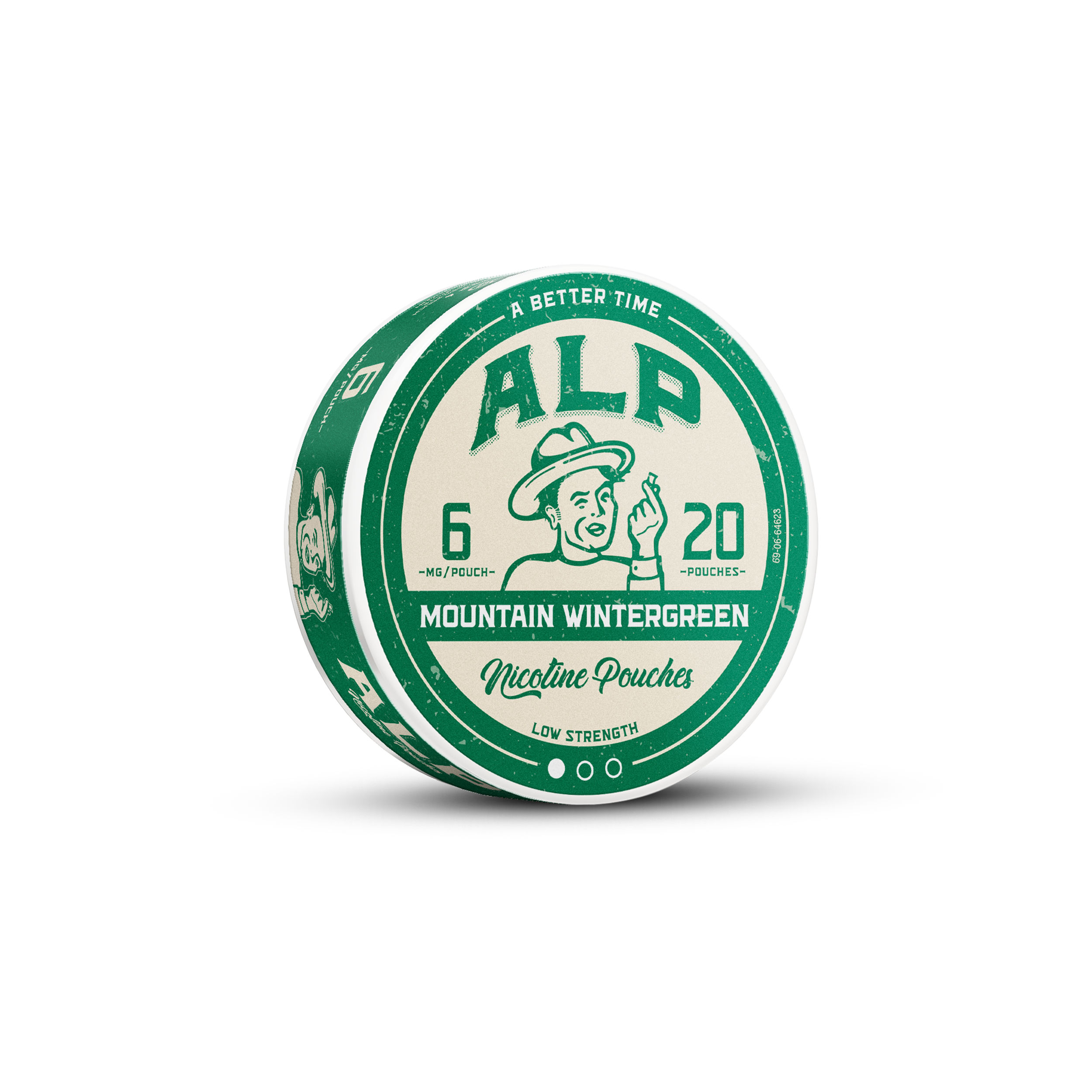 ALP Mountain Wintergreen nicotine pouches 6mg tin