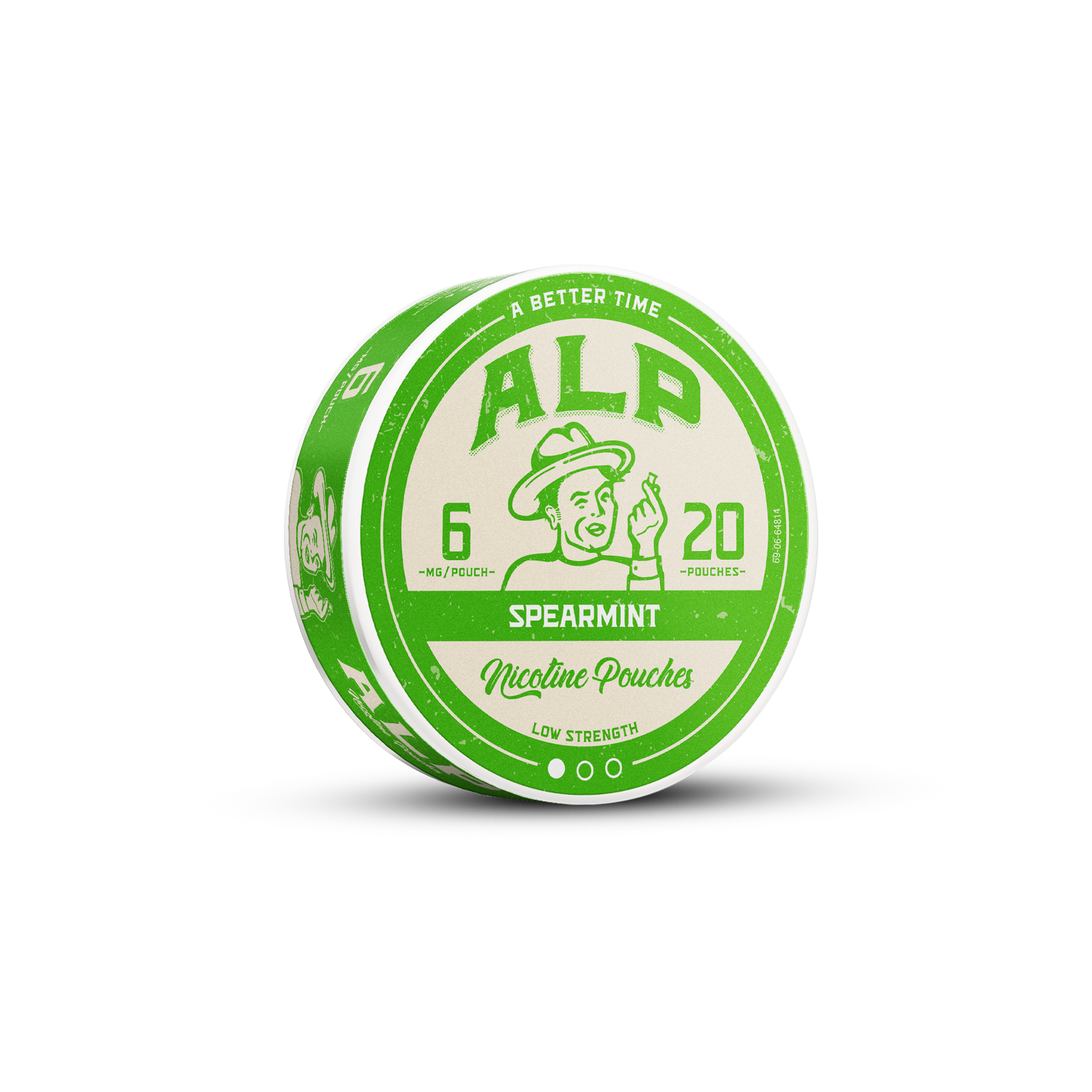ALP Spearmint nicotine pouches 6mg tin
